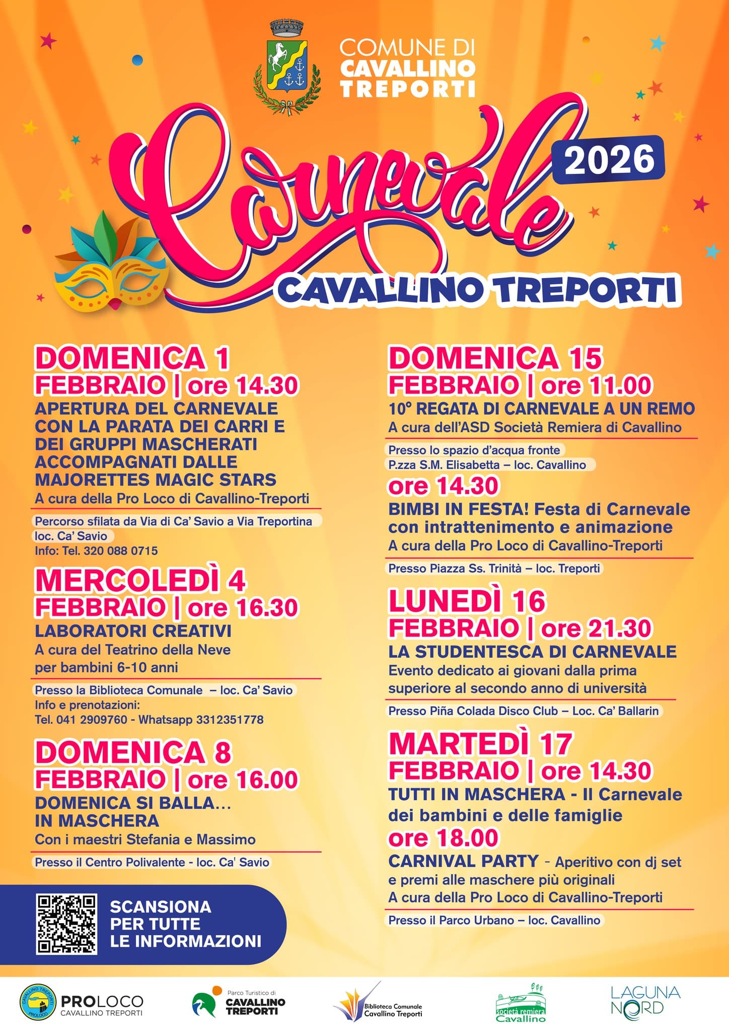 carnevale cavallino 2026