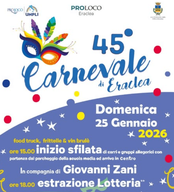 carnevale eraclea 2026