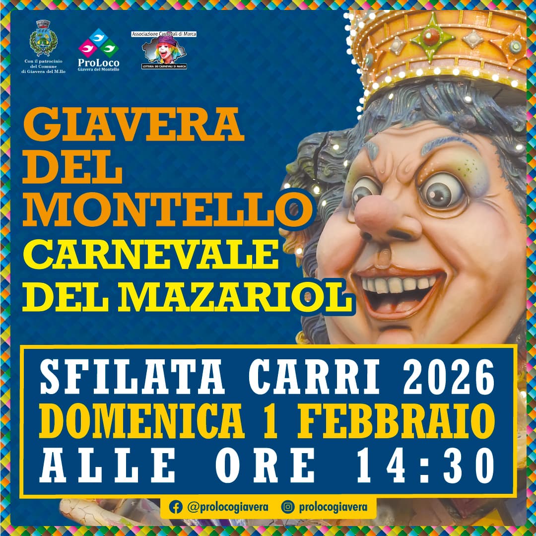 carnevale giaviera montello 2026