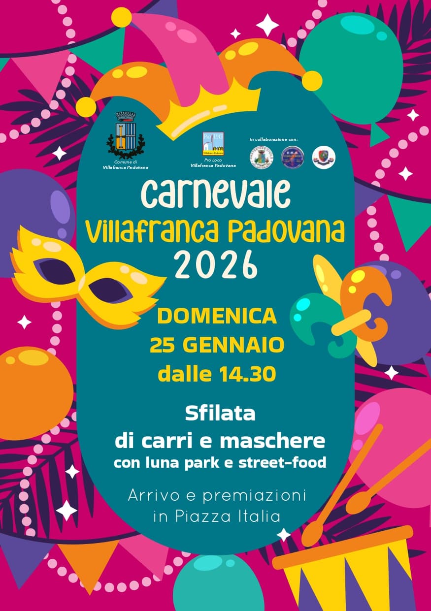 carnevale villafranca padovana 2026