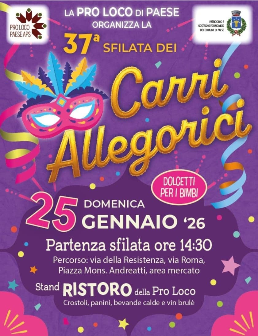 carnevale paese 2026