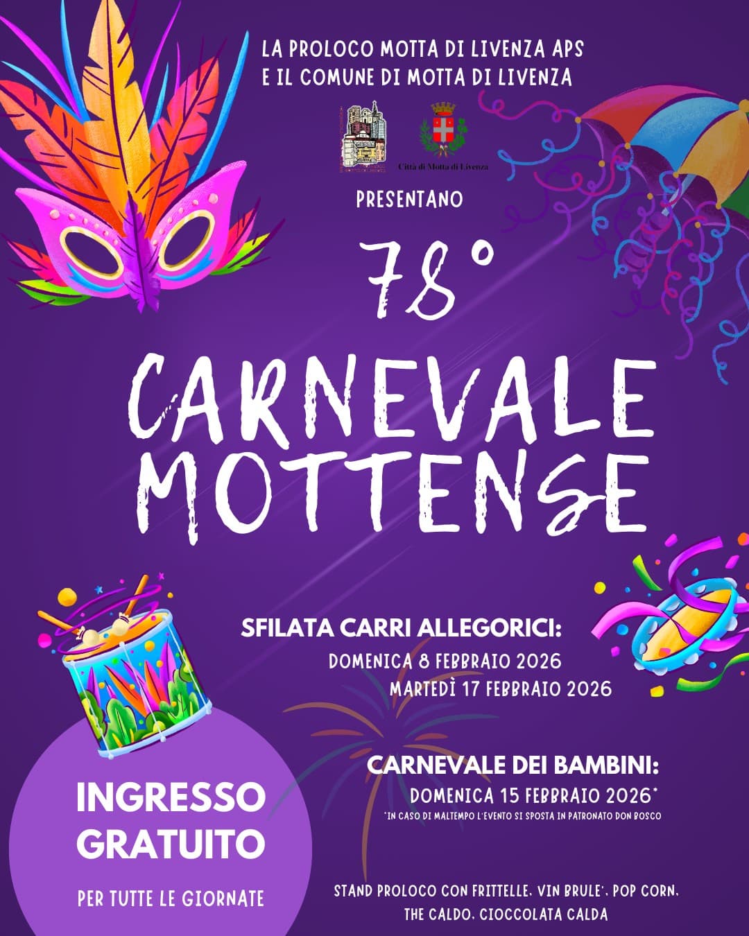 carnevale motta di livenza 2026