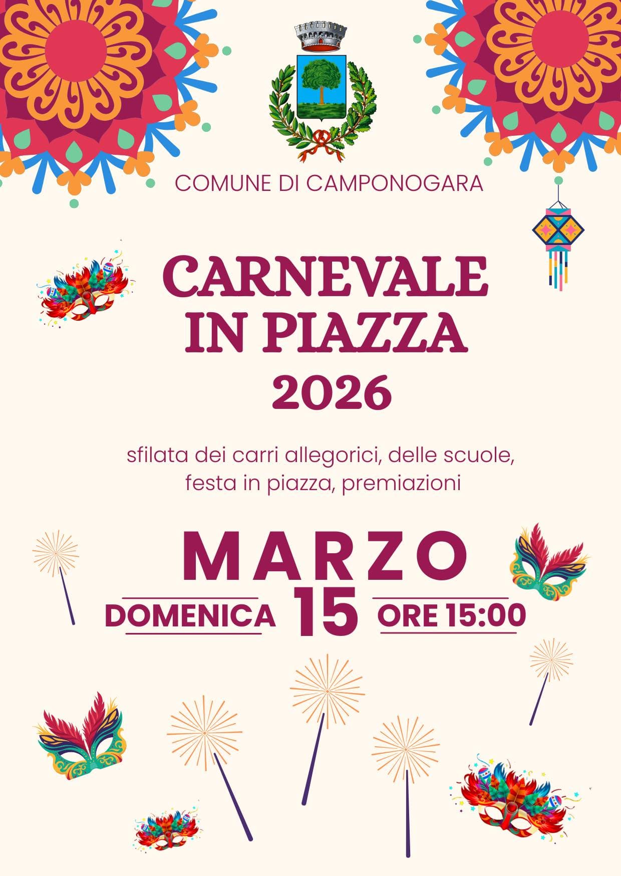 carnevale camponogara 2026