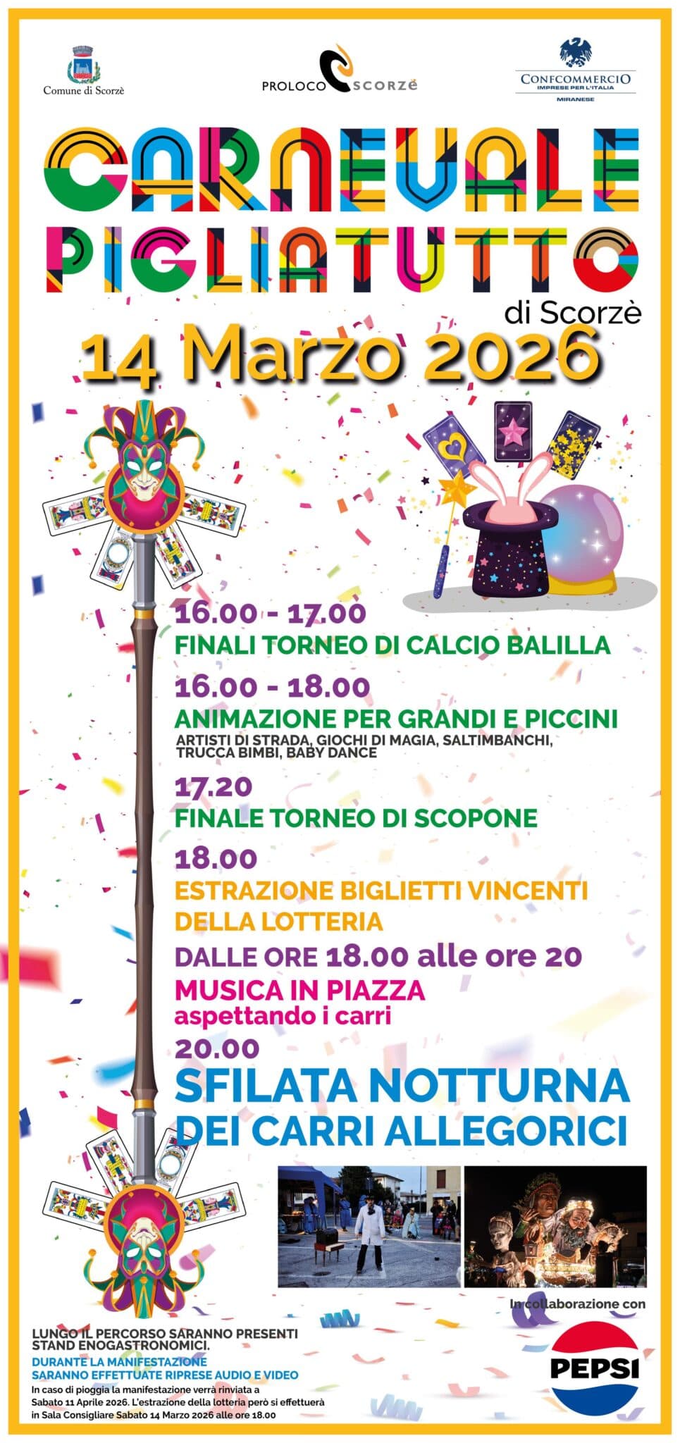 carnevale scorzè 2026