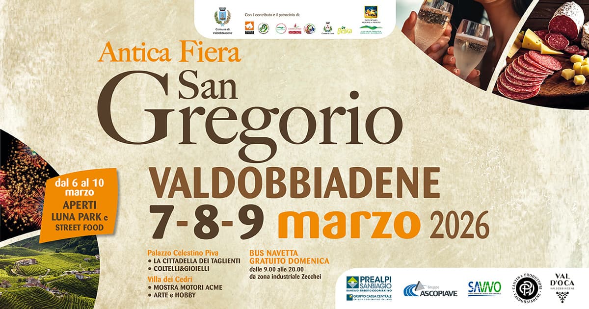 antica fiera san gregorio valdobbiadene 2026