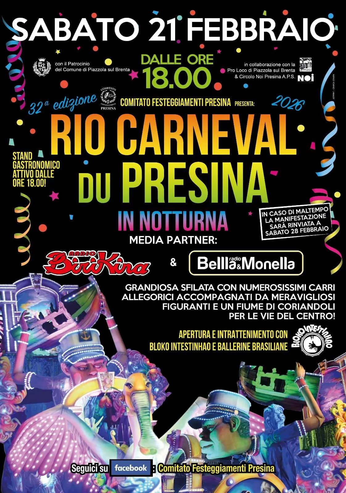 carnevale presina 2026