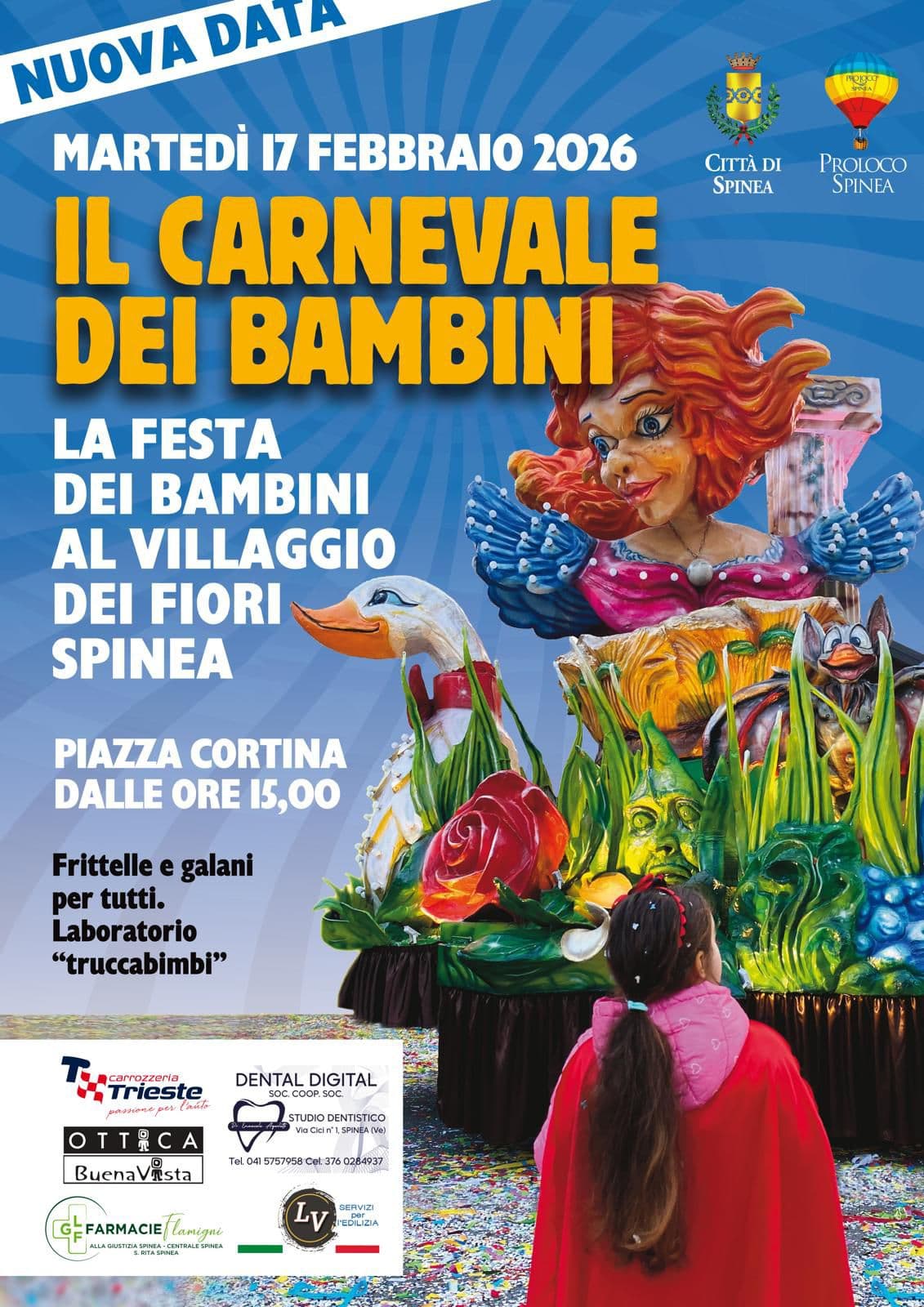 carnevale bambini spinea 2026