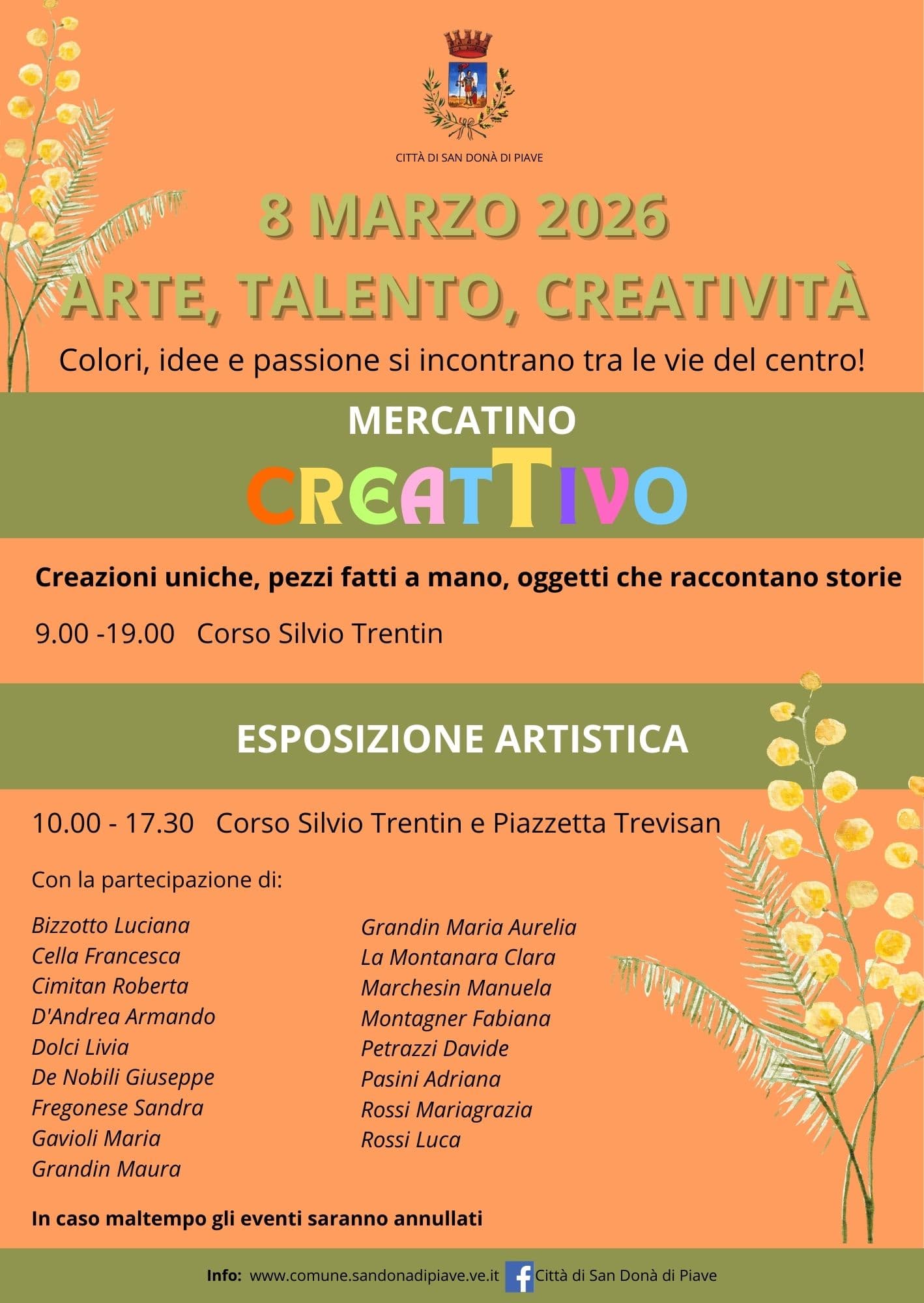 mercatino creativo san dona piave 2026