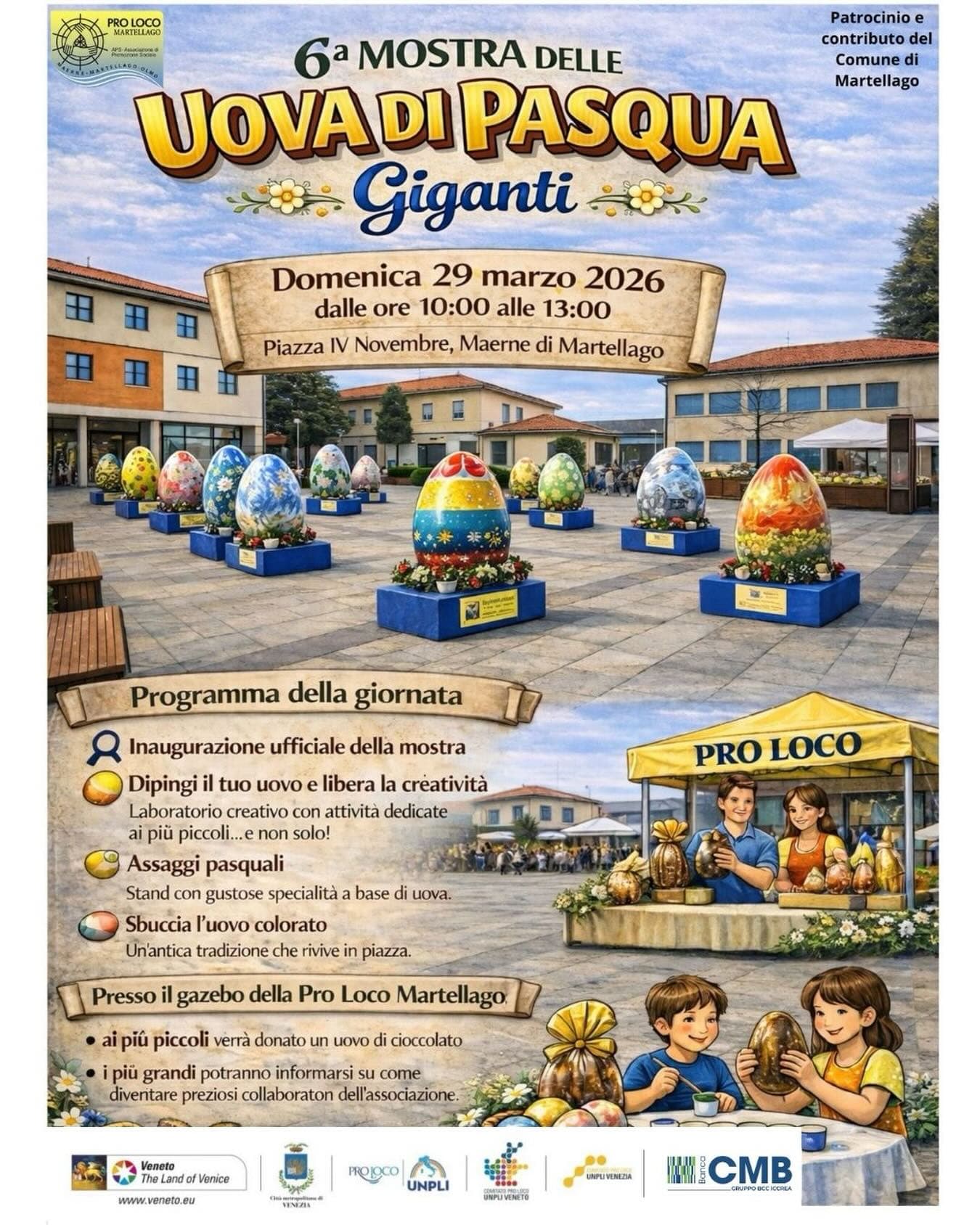 mostra uova pasqua 2026 martellago