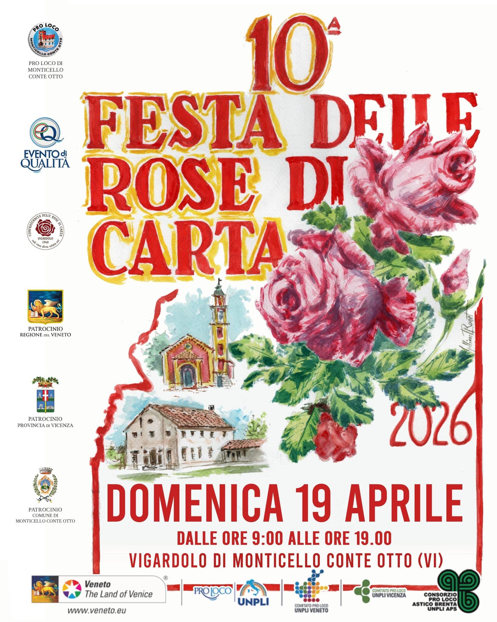 festa rose carta 2026 vigardolo