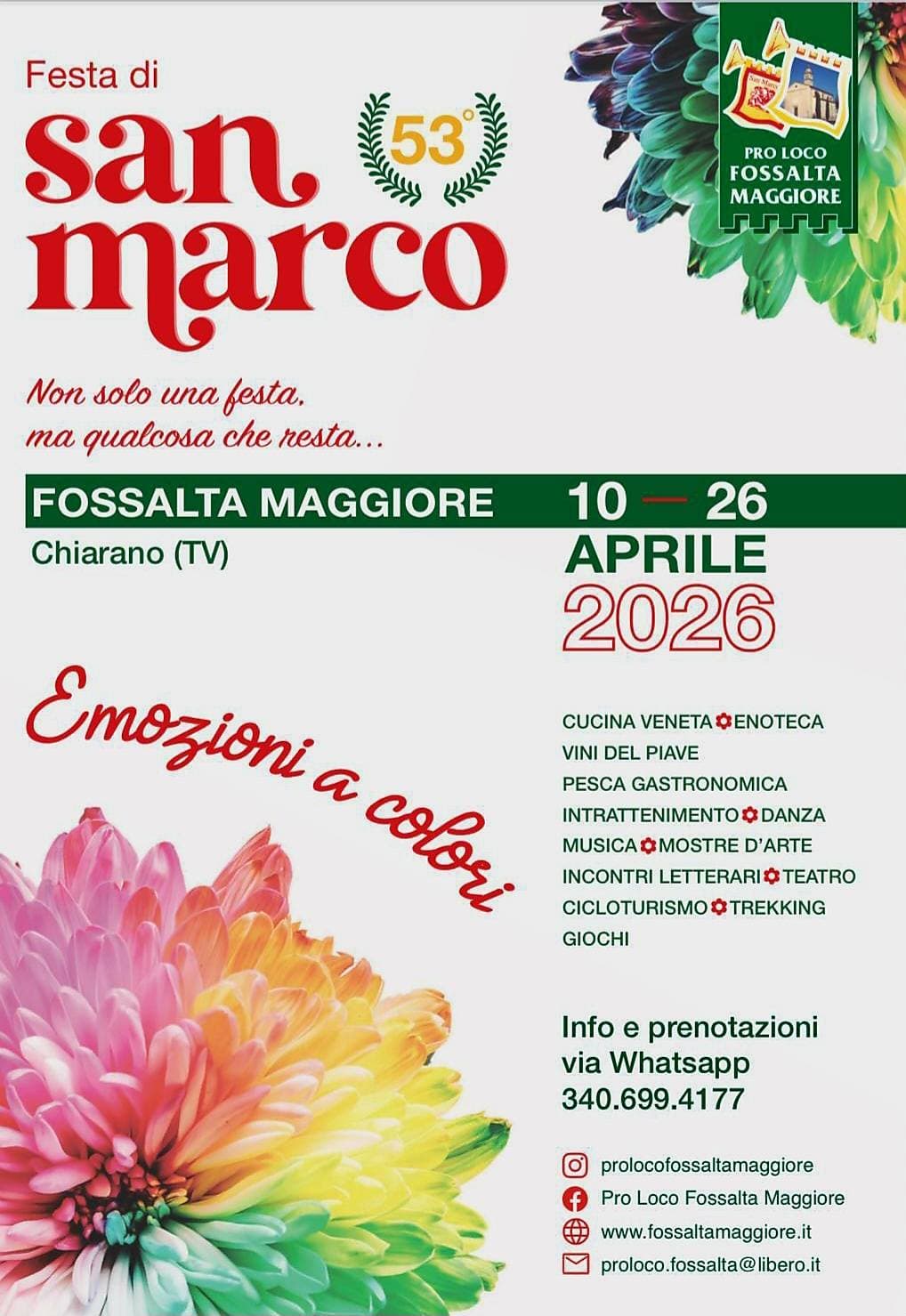 festa san marco chiarano 2026