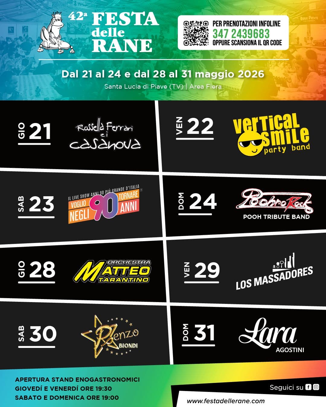 Festa rane 2026