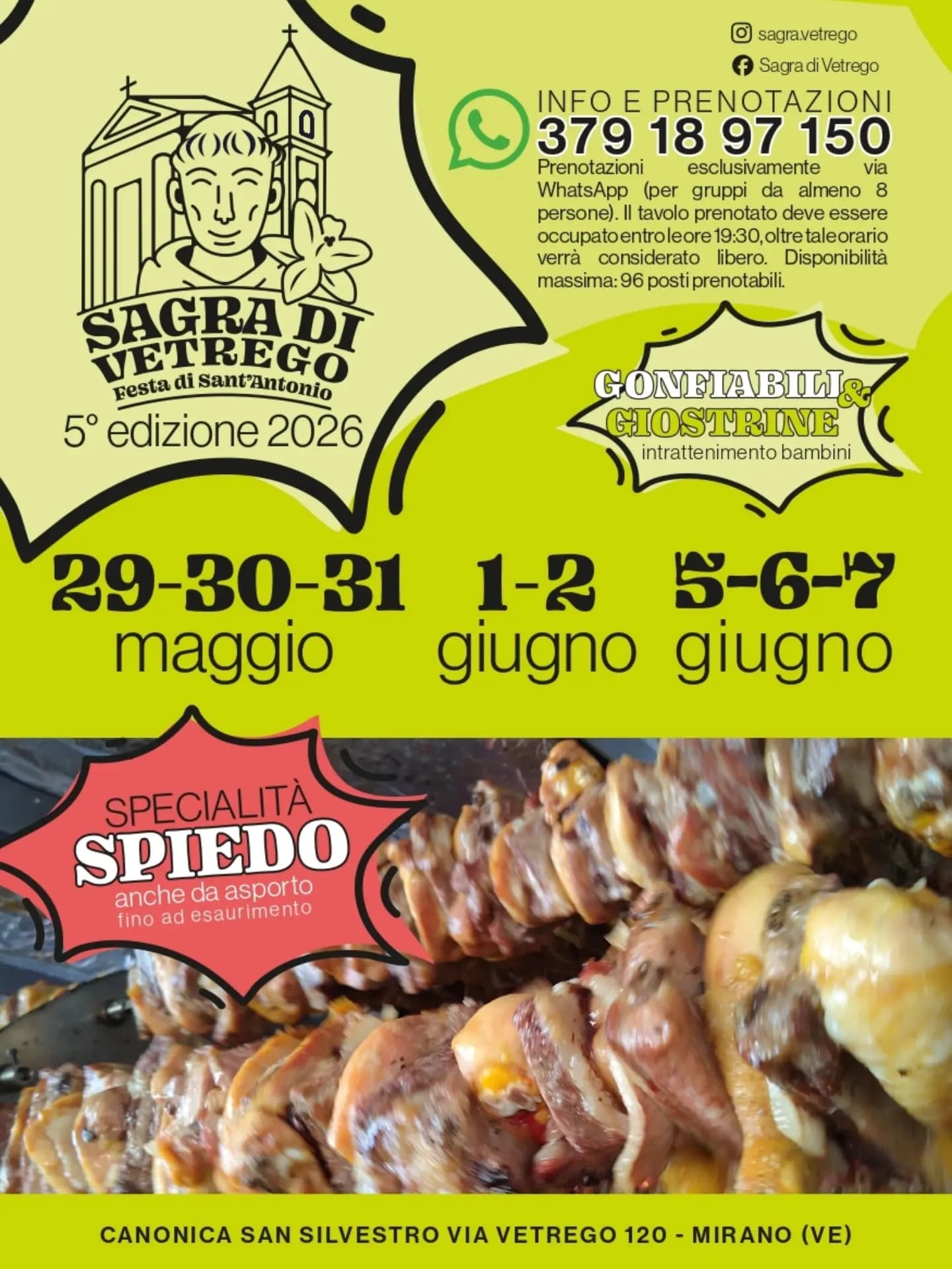 sagra vetrego 2026