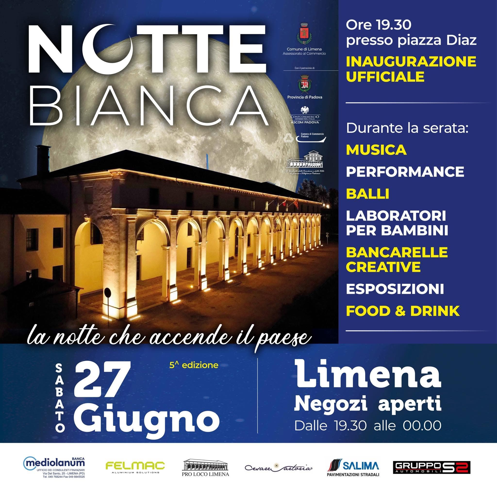 notte bianca limena 2026