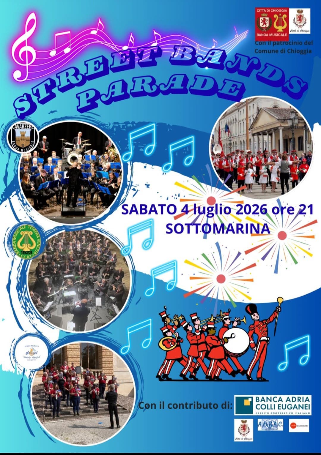 street bands parade 2026 sottomarina