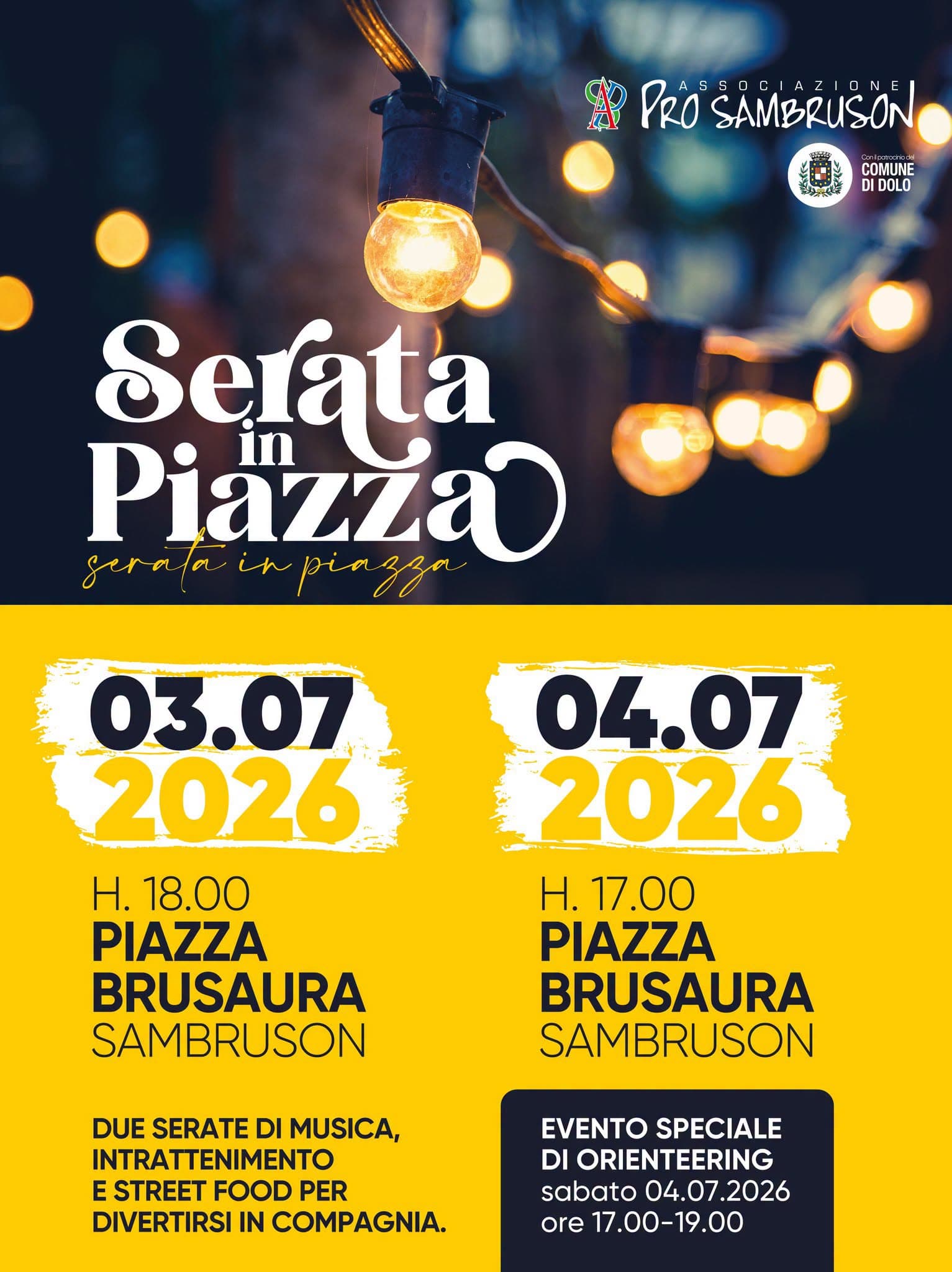 serate piazza 2026 sambruson