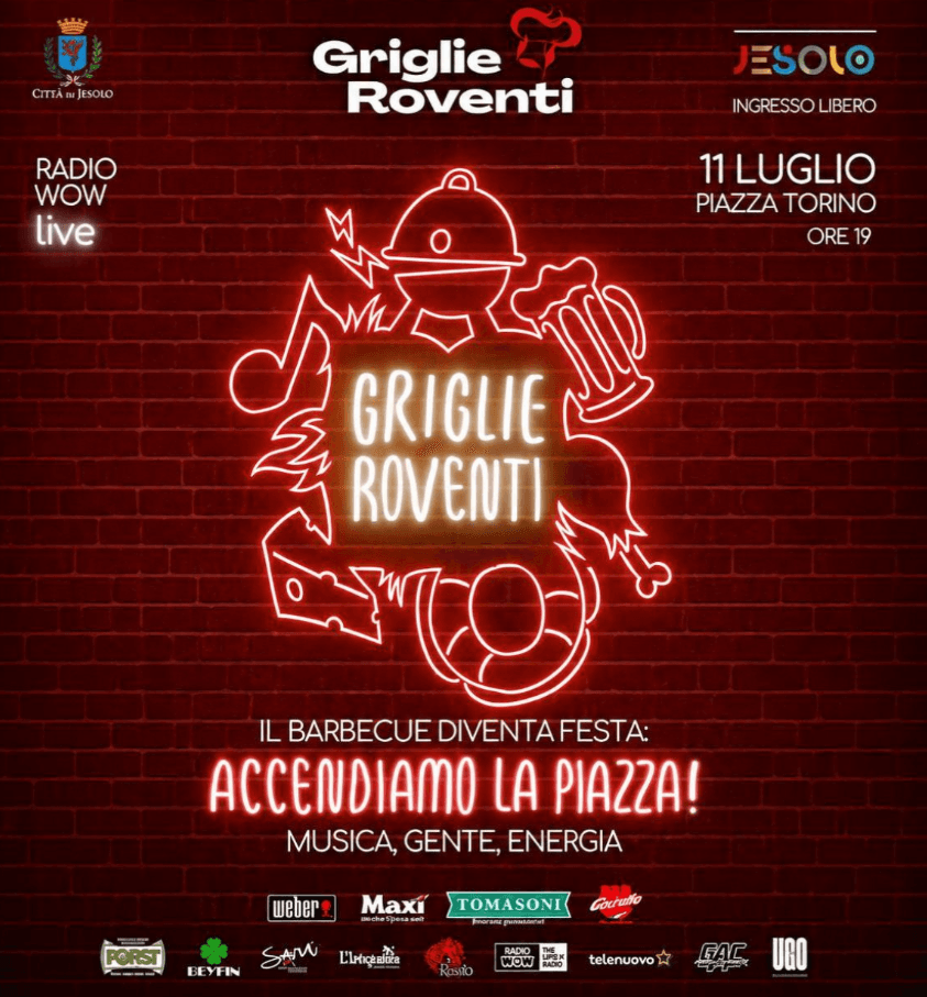 griglie roventi jesolo 2026