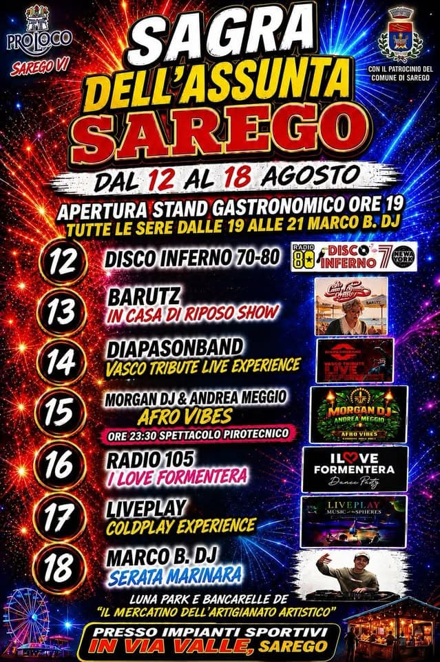 sagra assunta sarego 2026