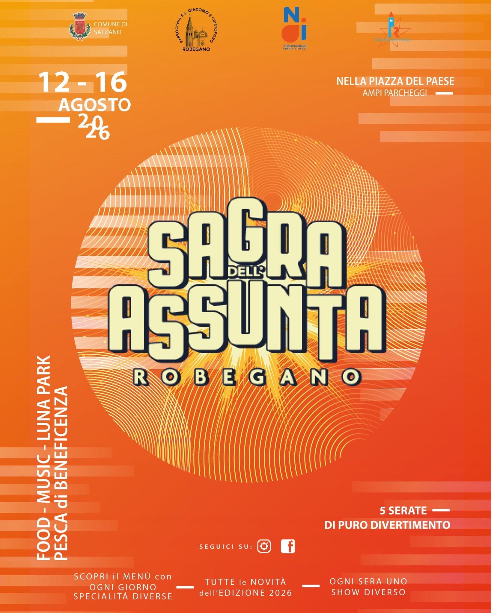 sagra assunta 2026 robegano