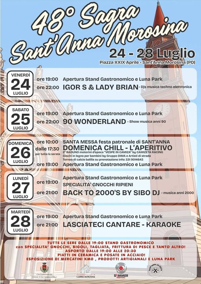 sagra sant'anna morosina 2026