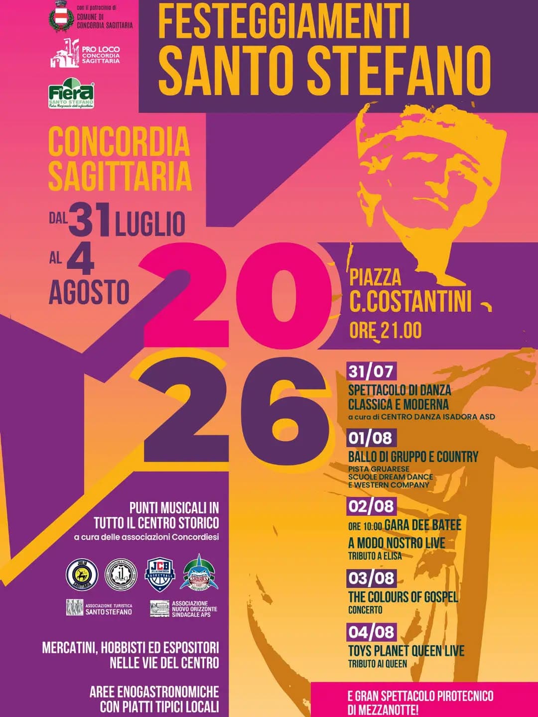 festeggiamenti santo stefano concordia saggittaria 2026