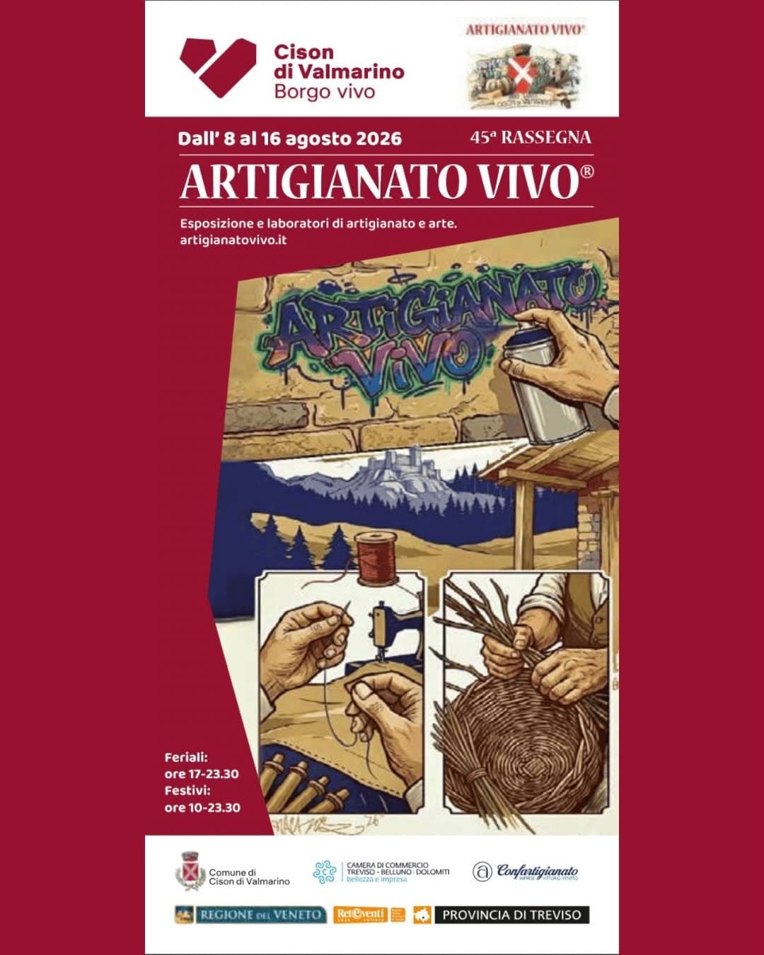 artigianato vivo 2026 cison valmarino