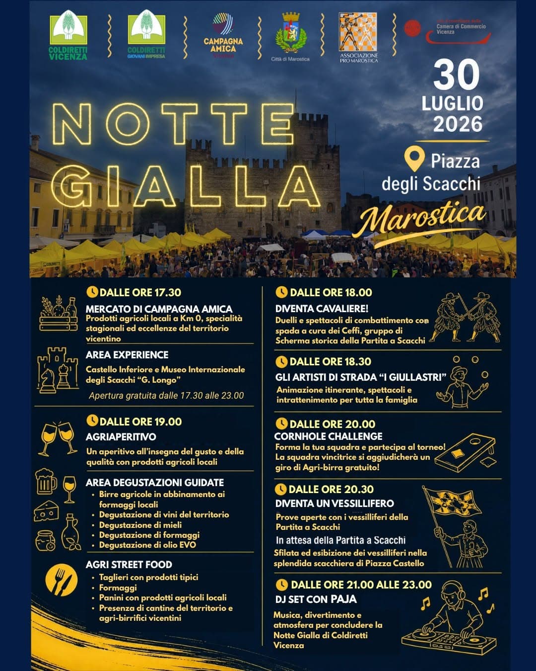 notte gialla marostica 2026