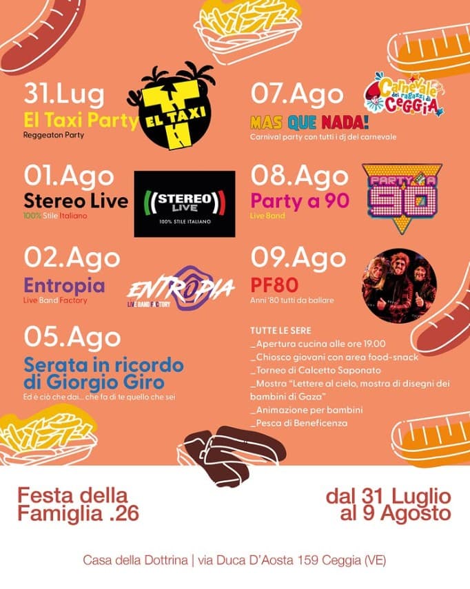 festa famiglia 2026 ceggia