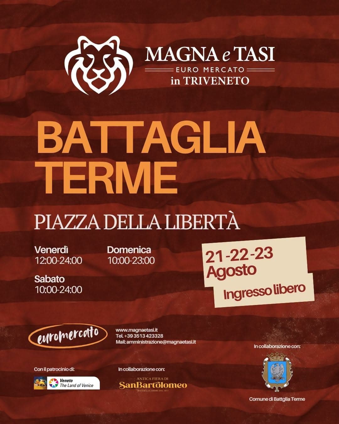 magna tasi battaglia terme 2026