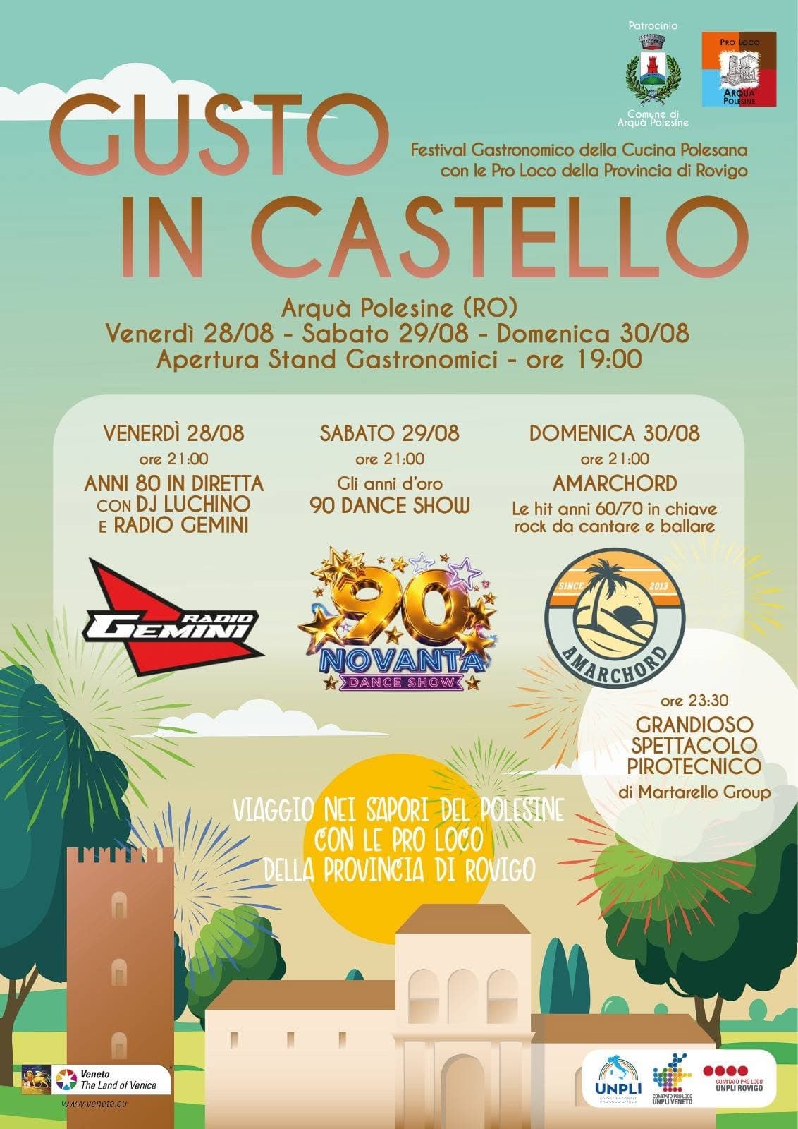 gusto in castello arqua polesine 2026