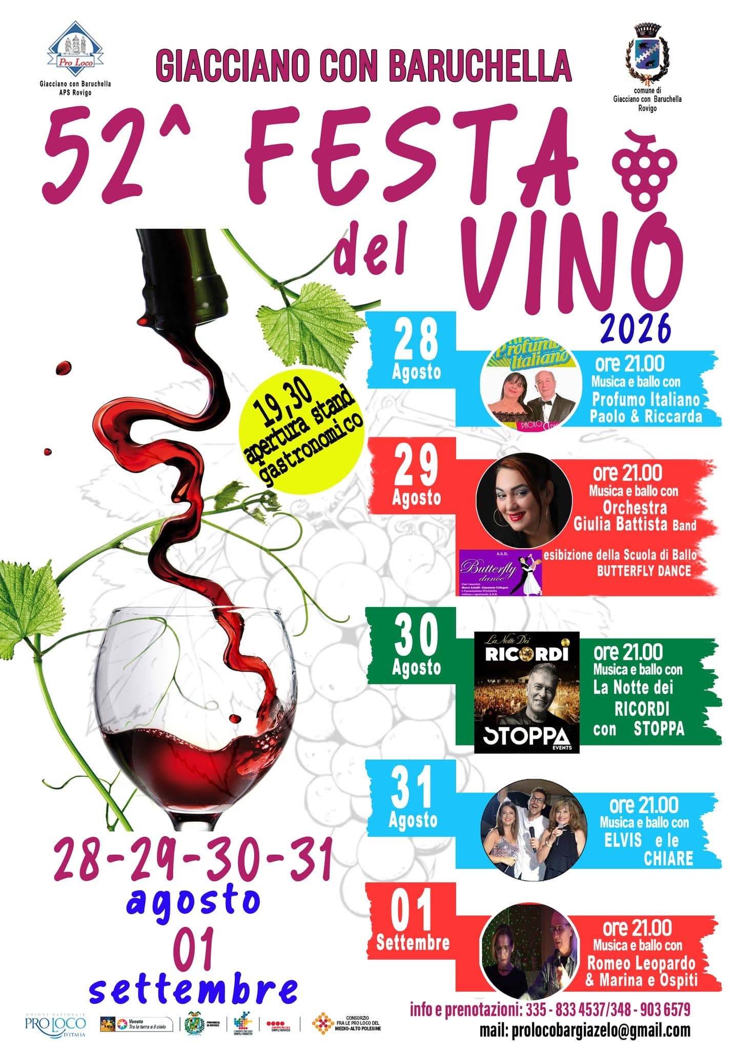 festa vino 2026 giacciano con barruchella