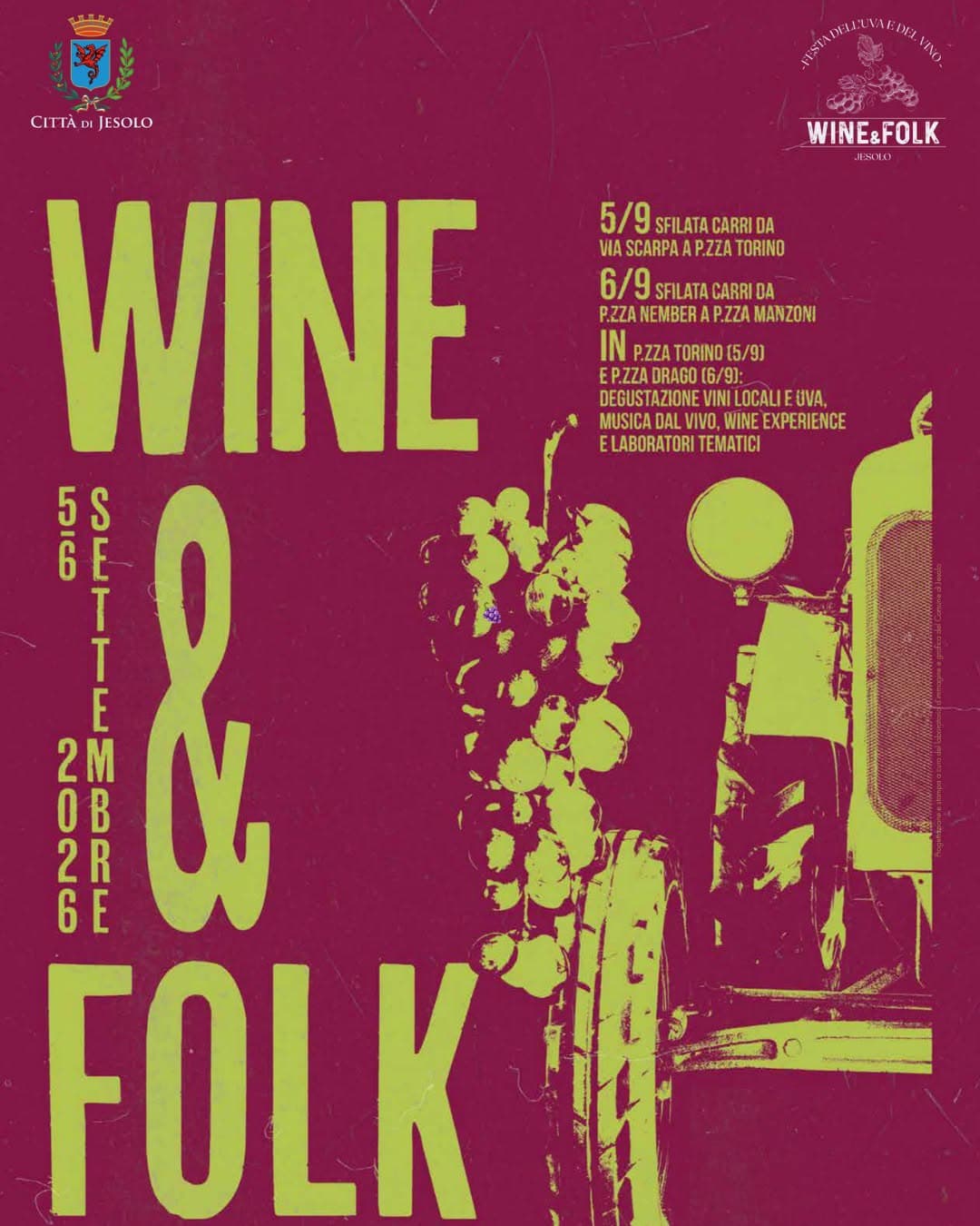wine folk festa uvo vino Jesolo 2026