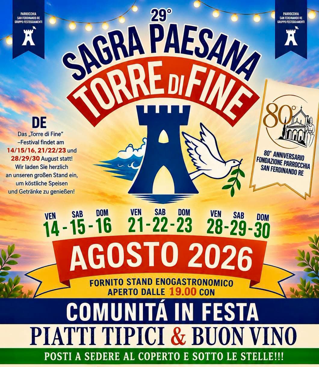sagra paesana torre fine 2026