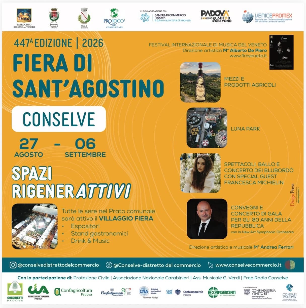 fiera sant'agostino conselve 2026