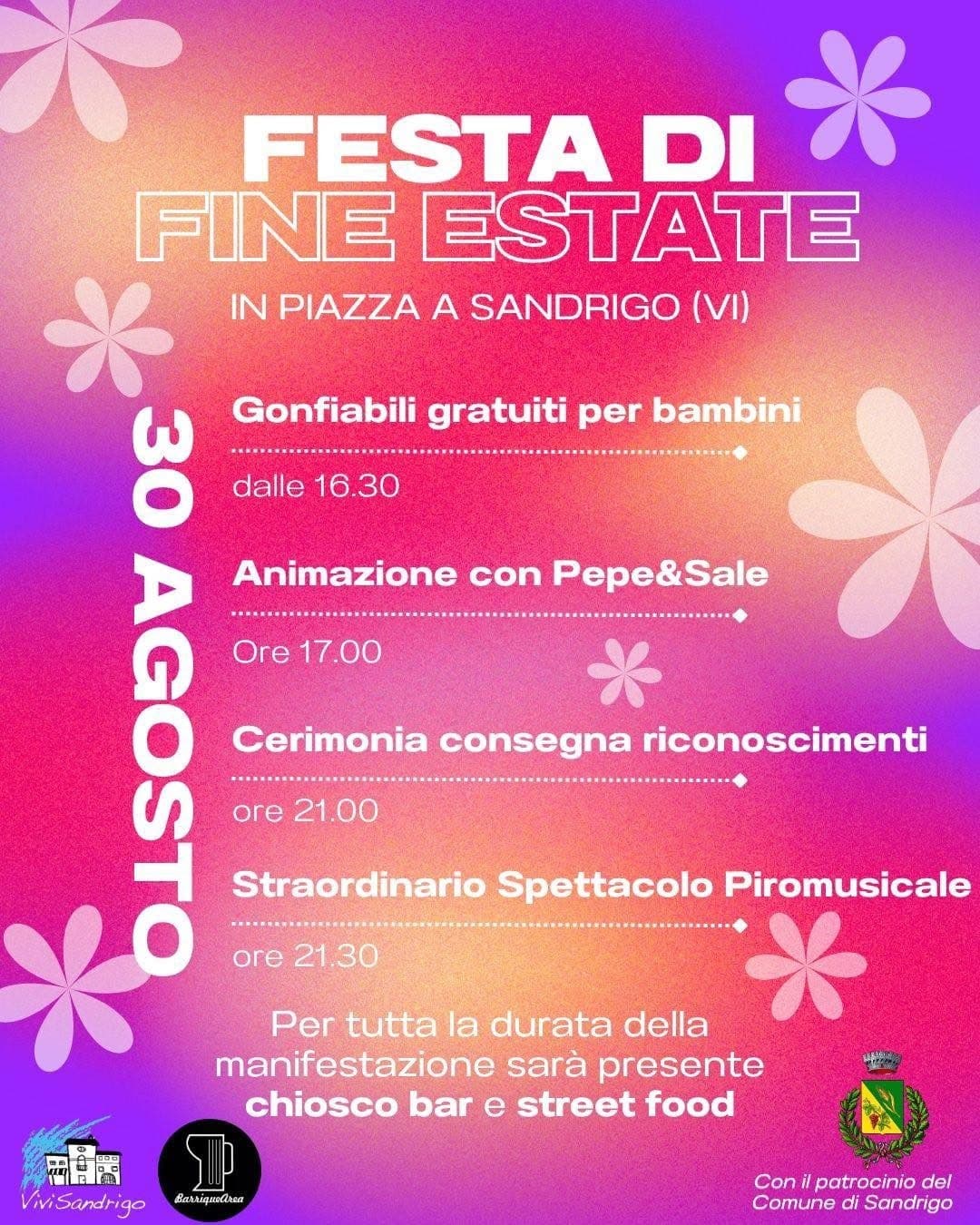 festa fine estate 2026 sandrigo