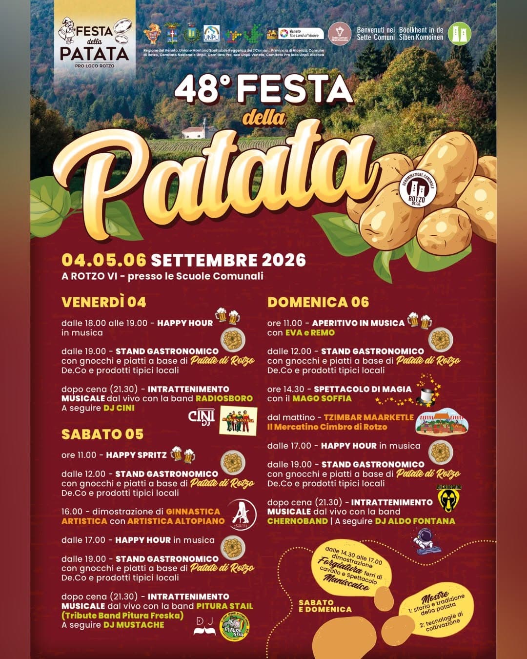 festa patata 2026 rotzo