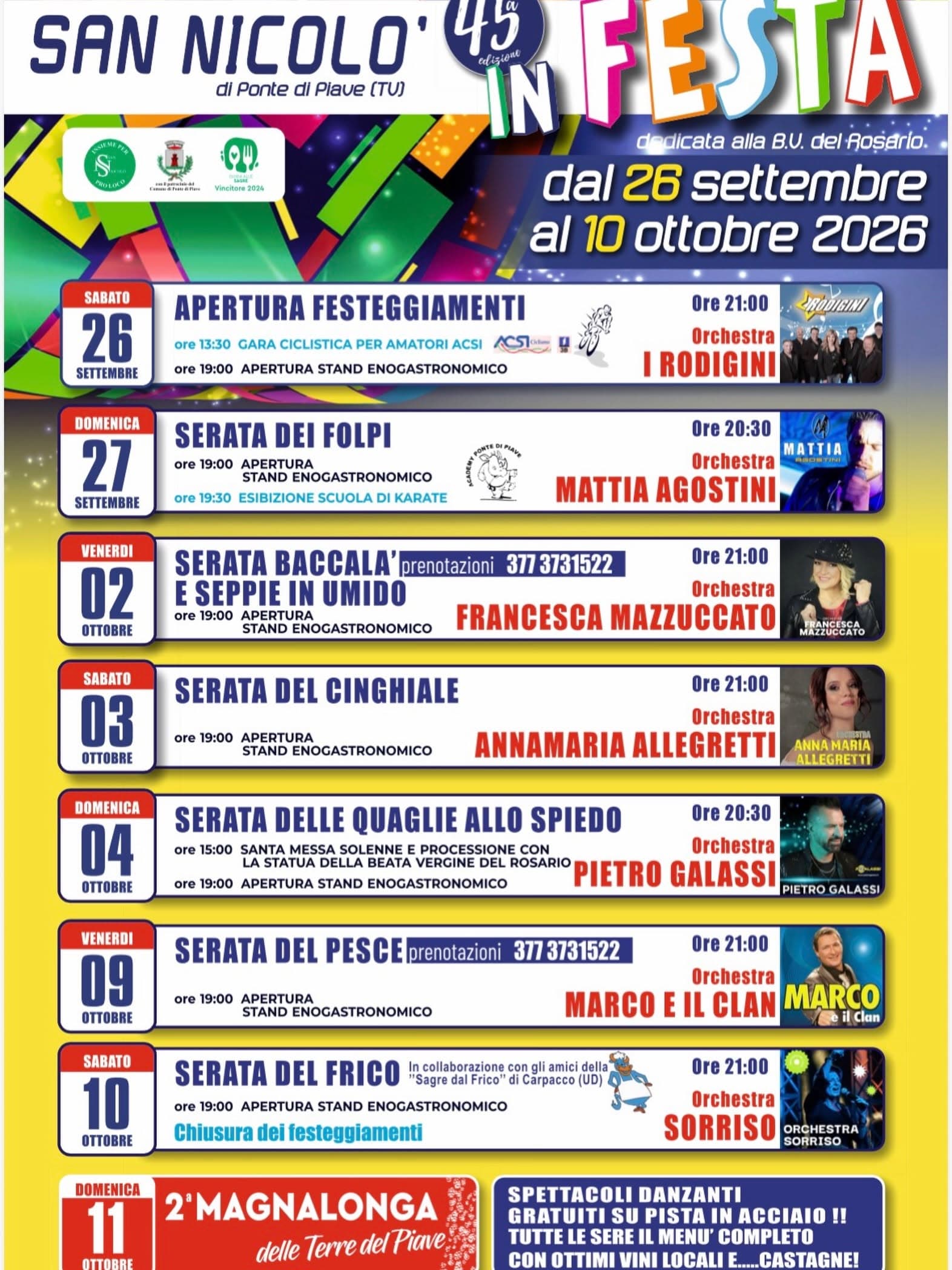 san nicolo in festa 2026