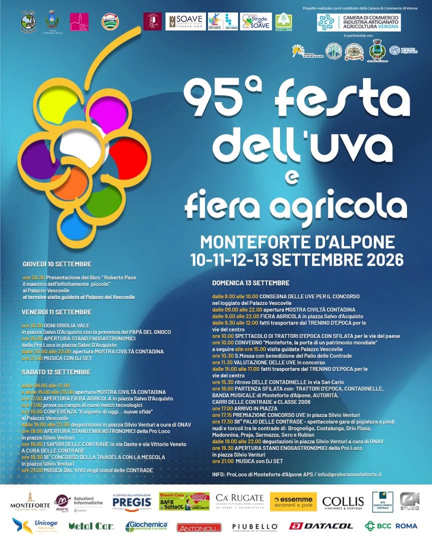 festa uva fiera agricola 2026 monteforte d'alpone