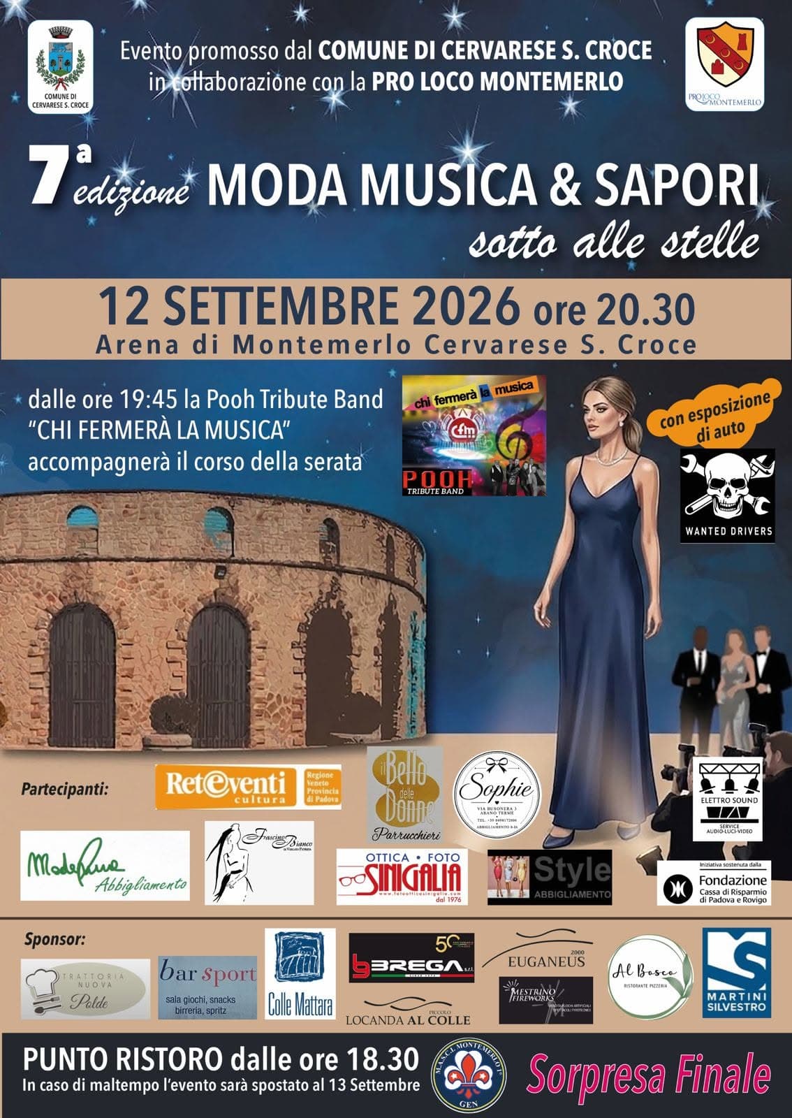 moda musica sapori 2026 cervarese santa croce